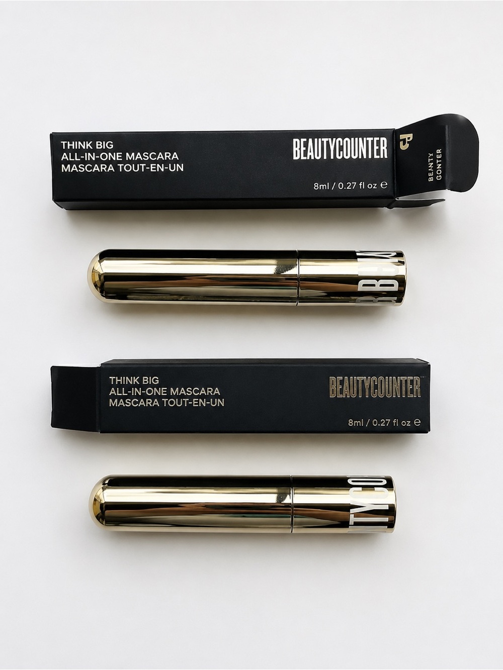 NIB Beautycounter Think Big All-In-One Mascara Set of 2 Discontinued